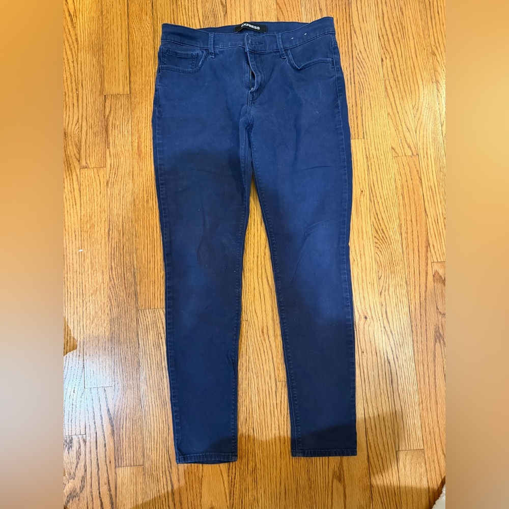 Express Navy Five Pocket Leggings